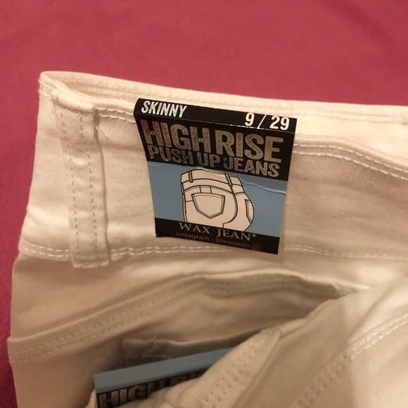 Urban Planet - White high rise skinny jeans - Size 9 / 29 - Picture 15 of 16